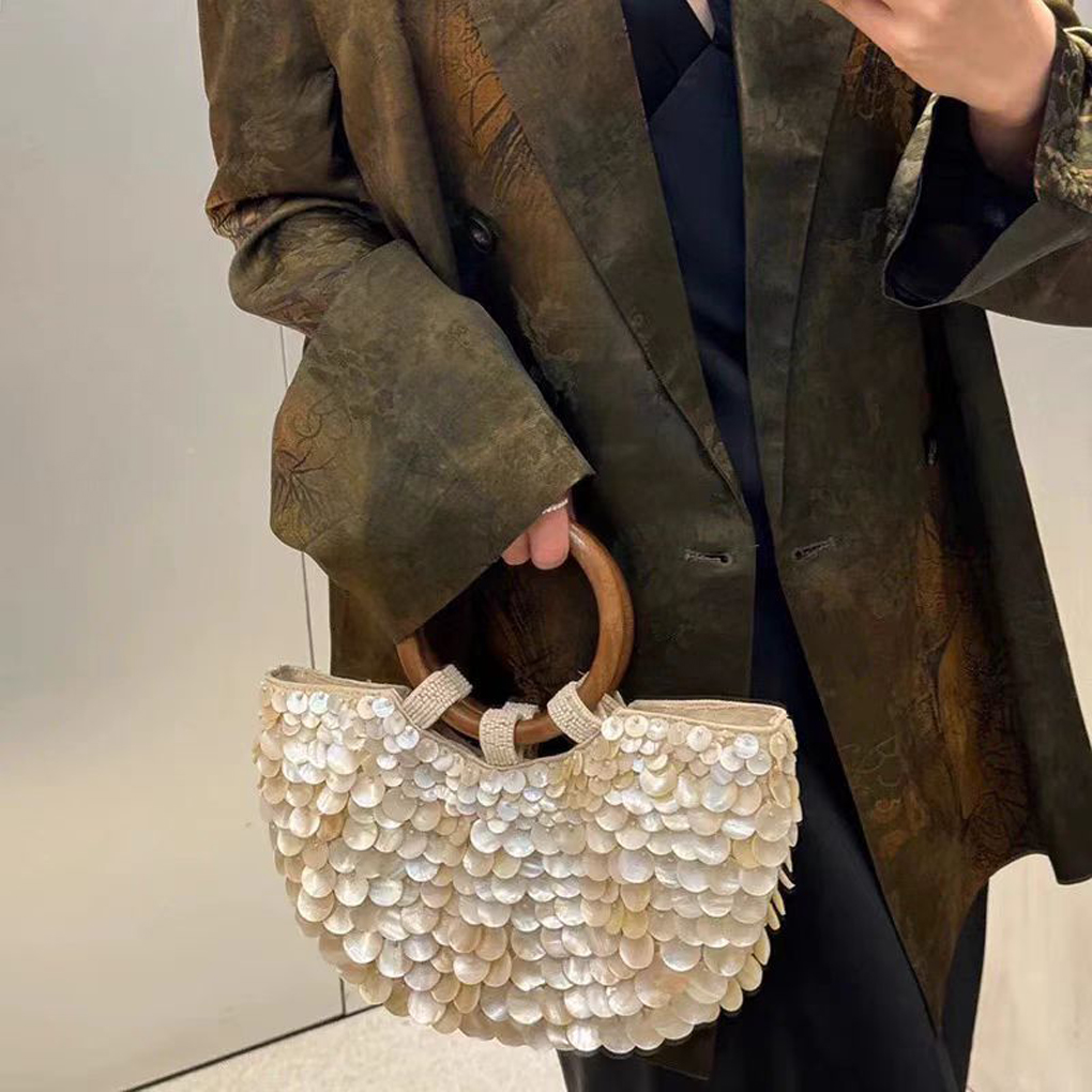 Exquisite Beaded Bag Handmade  - Wristlet Wallet Zipper ulasan dan harga