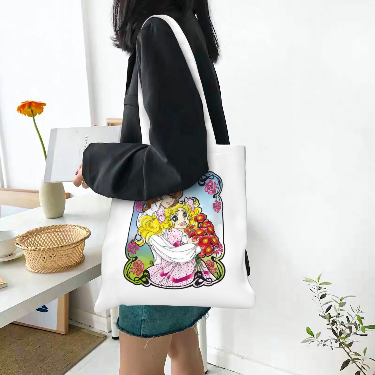 Candy Candy Anime & Terence Ca - Canvas Tote Designer ulasan dan harga