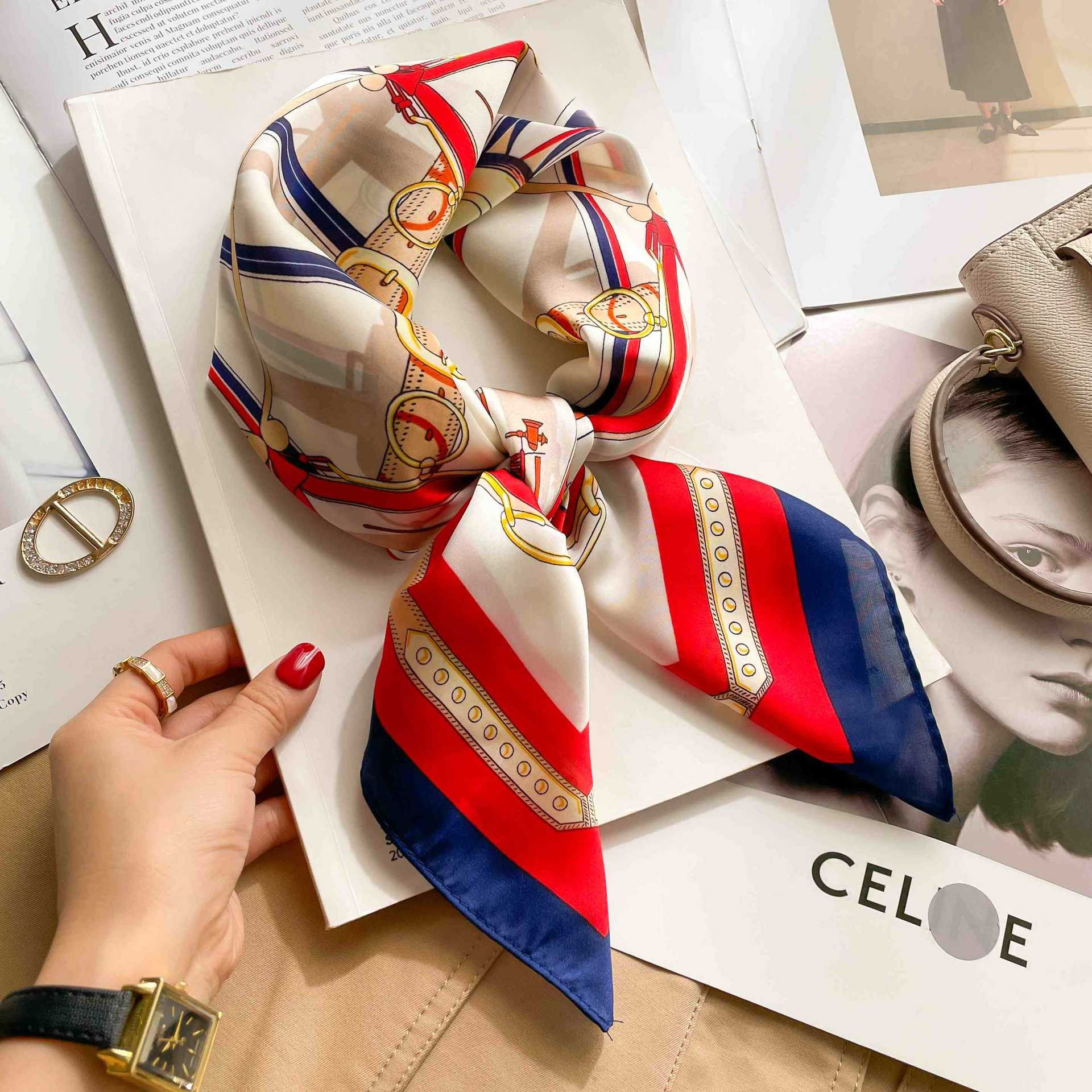 70cm Luxury Belt Print Silk Sq - Luxury Bags Trending ulasan dan harga