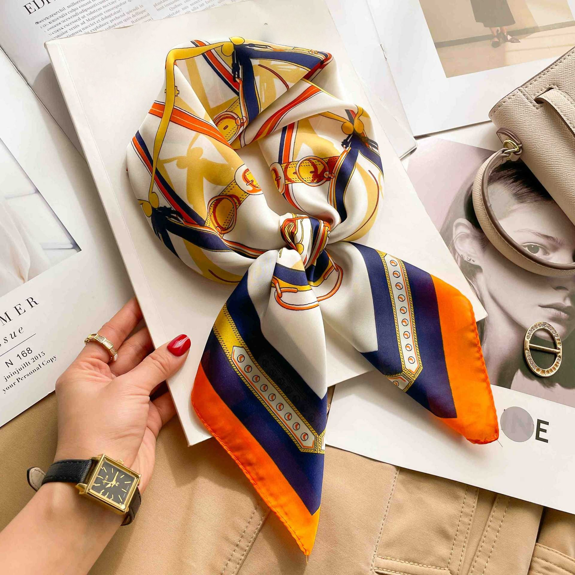 70cm Luxury Belt Print Silk Sq - Luxury Bags Trending ulasan dan harga