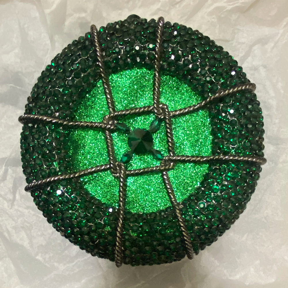 Women’s Green Crystal Evening  - Luxury Bags Green ulasan dan harga
