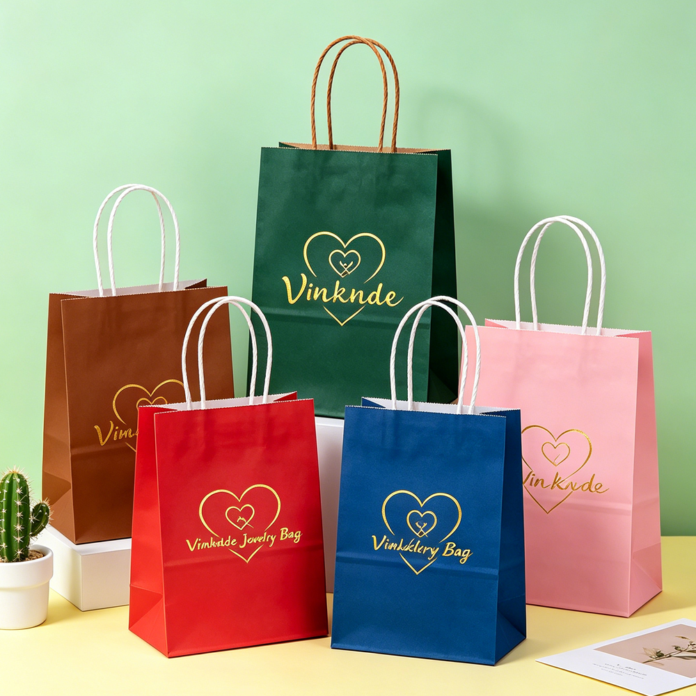 100Pcs Custom Paper Gift Bag w - Luxury Bags In Store ulasan dan harga