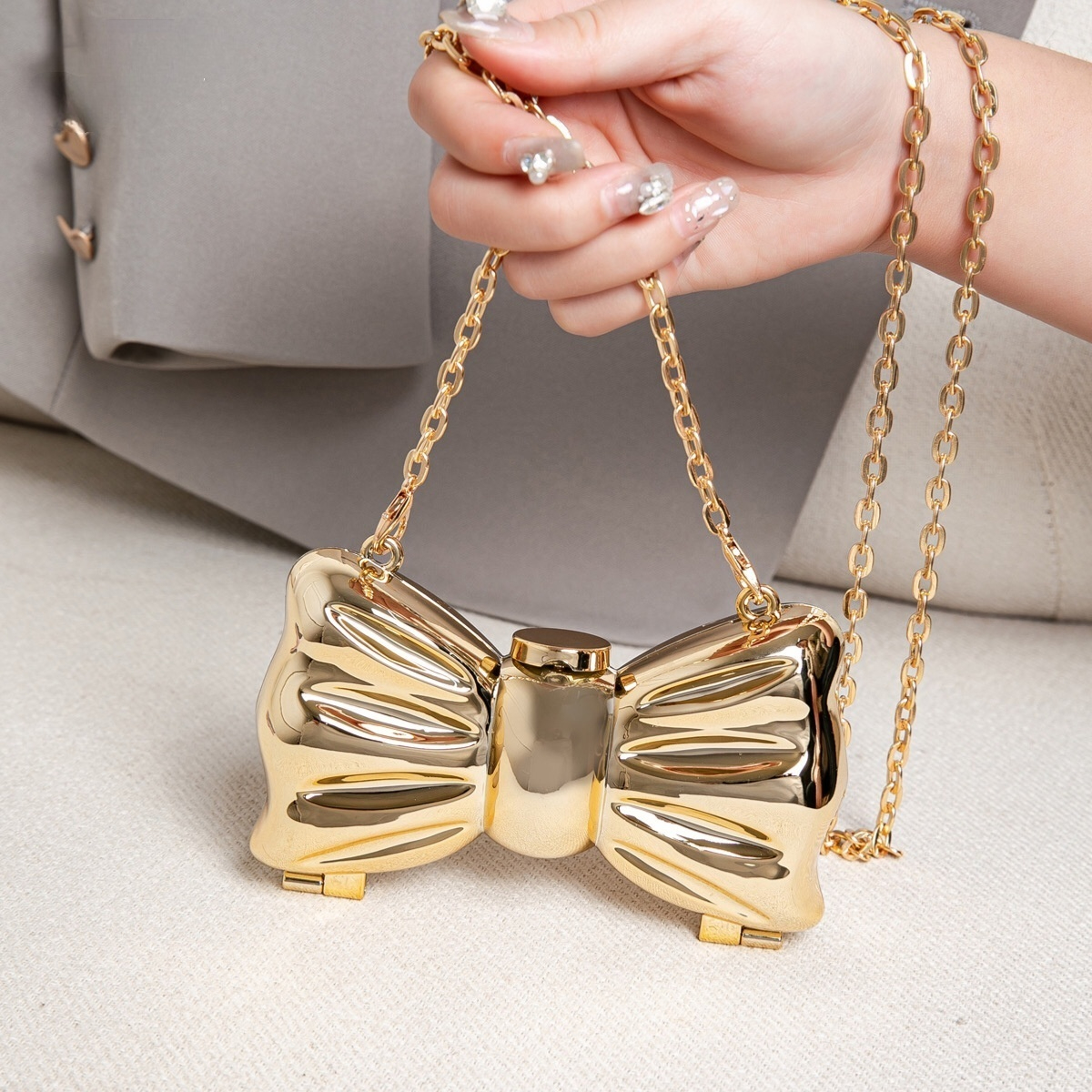 Luxury Fashion Metal Mini Hand - Luxury Bags Trending ulasan dan harga